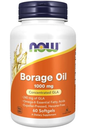 Now Foods NOW Borage Oil (масло От Пореч) 1000 мг 60 Дражета