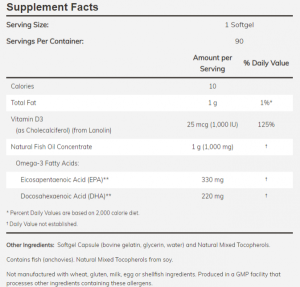 Now Foods NOW Tri 3d Omega 90 Softgels