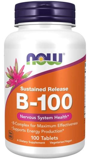 Now Foods NOW Витамин B 100 Sustained Release 100 Таблетки