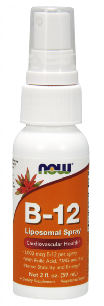 Now Foods NOW Витамин B 12 Липозомен Спрей 59 мл