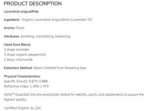 Now Foods NOW Био Масло От Лавандула Organic Lavender Oil 30 мл
