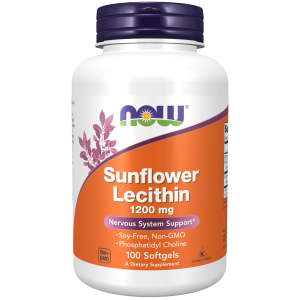 Now Foods NOW Sunflower Lecithin 1200 мг 100 Дражета