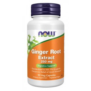 Now Foods NOW Ginger 5% 250 мг Extract 90 Веган Капсули
