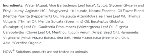 Now Foods NOW Xyliwhite Neem & Tea Tree Вода За Уста