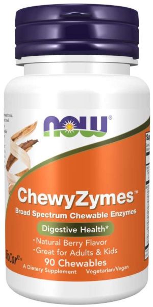 Now Foods NOW Chewyzymes 90 Дъвчащи Дражета