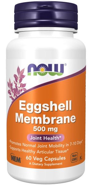 Now Foods Now Natural Eggshell Membrane 500 мг 60 Капсули