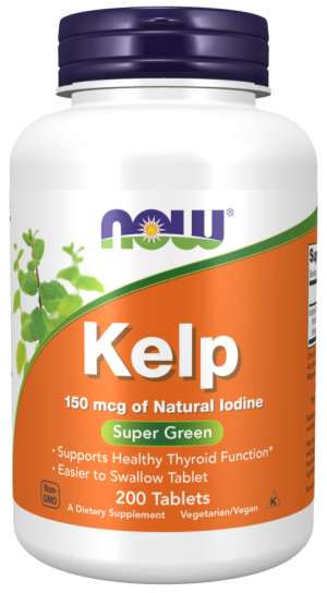 Now Foods NOW Kelp (йод) 150 МKГ 200 Таблетки