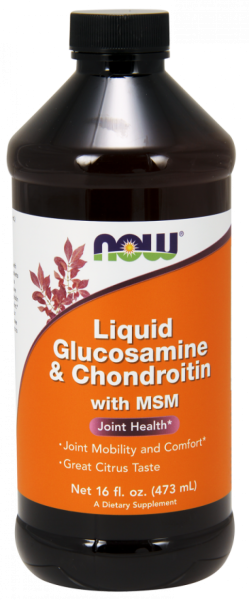 Now Foods NOW Glucosamine & Chondroitin С MSM (течен) 475 мл