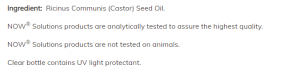 Now Foods NOW Рициново Масло (castor Oil) 118 мл