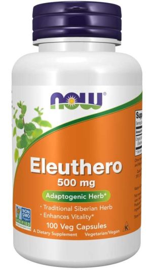Now Foods NOW Eleuthero 500 мг 100 Капсули