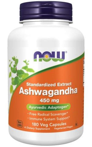 Now Foods NOW Ashwagandha Extract 450 мг 180 Капсули