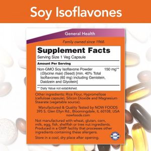 Now Foods NOW Soy Isoflavones 150 мг 60 Капсули