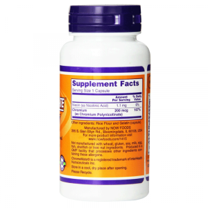 Now Foods Now Chromemate 200 кг 90 Капсули