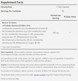 Now Foods NOW Probiotic 10 25 Billion 50 Капсули