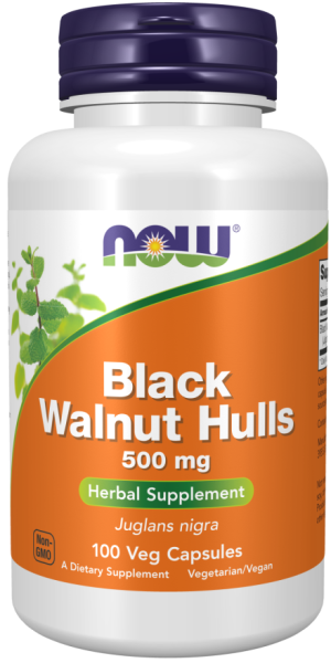 Now Foods NOW Black Wallnut Hulls (люспи От Черен Орех) 500 мг 100 Капсули