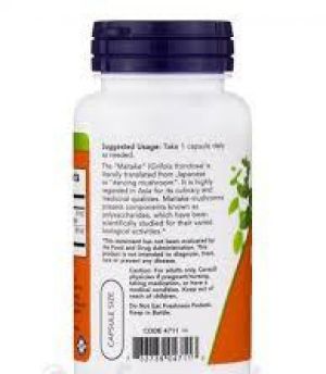 Now Foods NOW Maitake Mushrooms 60 мг 60 Капсули