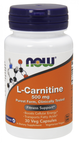 Now Foods NOW L Carnitine 500 мг 30 Капсули