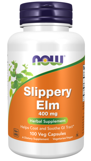 Now Foods NOW Slippery Elm (хлъзгав Бряст) 400 мг 100 Капсули