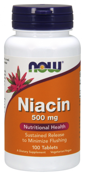 Now Foods NOW Витамин B 3 (niacin) 500 мг 100 Таблетки
