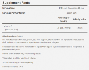 Now Foods NOW Vitamin C Powder 227 Grams