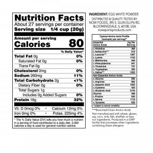 Now Foods NOW Sports Eggwhite Protein Неовкусен 544 г