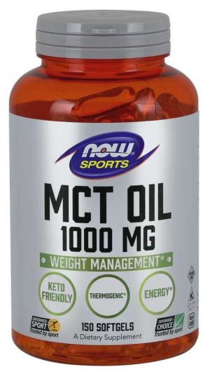Now Foods NOW Sports MCT Oil 1000 мг 150 Softgels