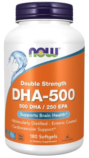 Now Foods NOW DHA 500 мг 180 Дражета