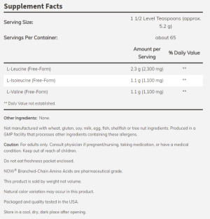Now Foods NOW Sports Branched Chain Amino Acids Powder 340 г