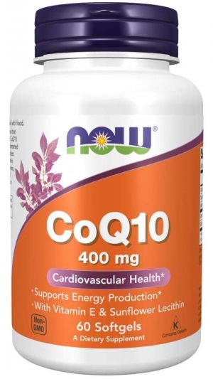 Now Foods NOW Coq10 400 мг 60 Дражета