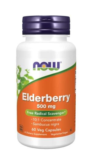 Now Foods NOW Elderberry Extract 500 мг 60 Капсули