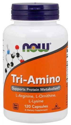 Now Foods NOW Tri Amino (arginine/ornitine/lysine) 60 Капсули