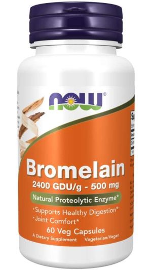 Now Foods NOW Bromelain 500 мг 60 Капсули