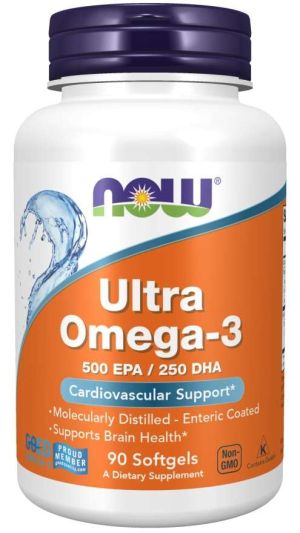 Now Foods NOW Ultra Omega 3 Fish Oil 90 Дражета