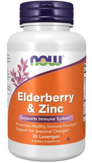 Now Foods NOW Elder Zinc 30 Lozenges