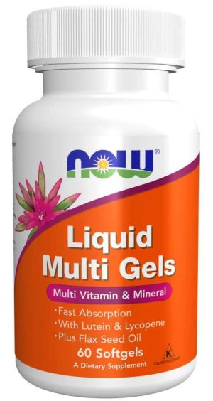 Now Foods NOW Liquid Multi Gels 60 Дражета