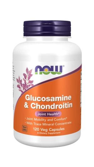 Now Foods NOW Glucosamine & Chondroitin + Trace Mineralis 120 Веган Капсули