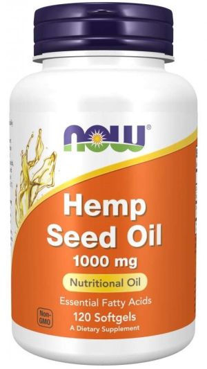 Now Foods NOW Hemp Seed Oil 1000 мг 120 Дражета