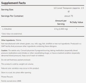 Now Foods NOW L Citrulline 113.6 г