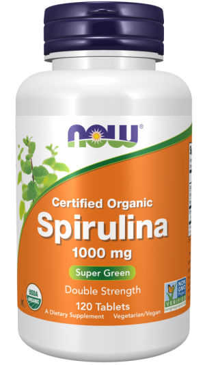 Now Foods NOW Spirulina Organic 1000 мг 120 Tablets