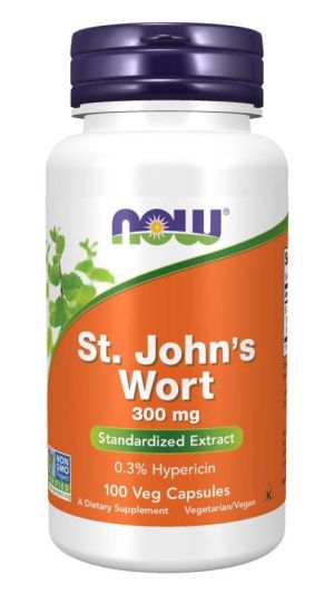 Now Foods NOW St. Johns Wort (жълт Кантарион) 300 мг 100 Капсули