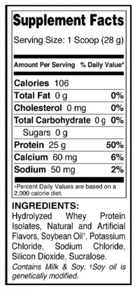Dymatize ISO 100 Доза