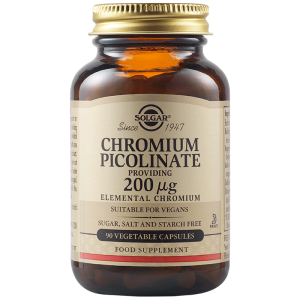Solgar Chromium Picolinate 200 мкг 90 Веган Капсули