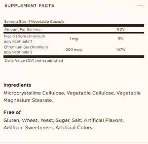 Solgar Chromium Picolinate 200 мкг 90 Веган Капсули