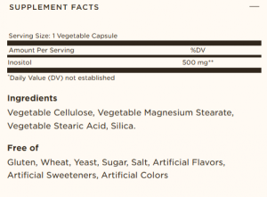 Solgar Inositol 500 мг 50 Веган Капсули