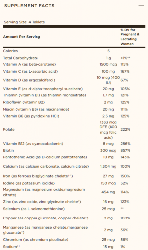 Solgar Prenatal Nutrients 120 Таблетки