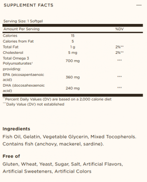 Solgar Omega 3 Double Strength 60 Меки Капсули