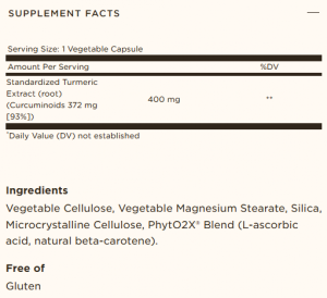 Solgar Turmeric Root Extract 60 Веган Капсули