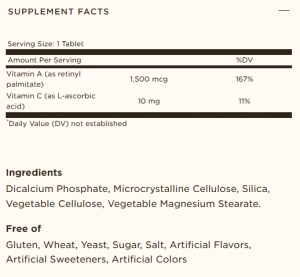 Solgar Vitamin А 5000 IU 100 Таблетки