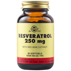 Solgar Resveratrol 250 мг 30 Меки Капсули