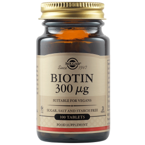 Solgar Biotin 300 мкг 100 Веган Капсули